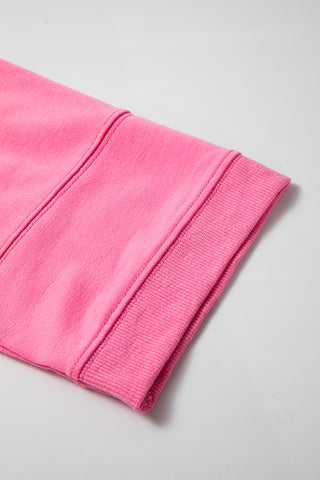 Oversized Sweatshirt - Bright Pink