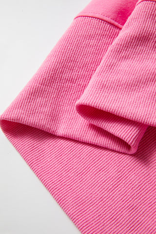 Oversized Sweatshirt - Bright Pink