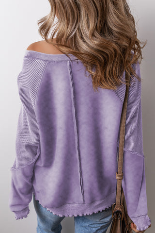 Cozy Weekend Sweatshirt - Purple