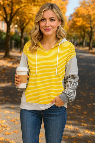 Sunny Striped Hoodie