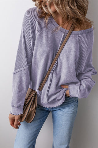 Cozy Weekend Sweatshirt - Purple