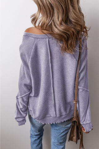 Cozy Weekend Sweatshirt - Purple