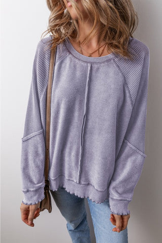 Cozy Weekend Sweatshirt - Purple