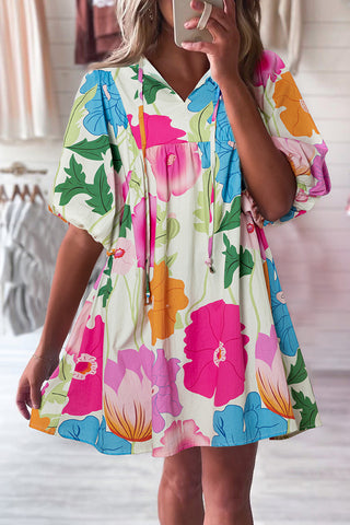 Bold and Beautiful Floral Dress