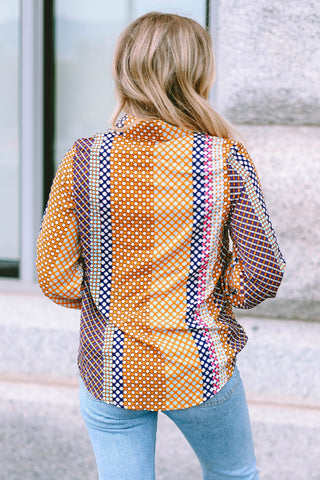 Mixed Pattern Blouse
