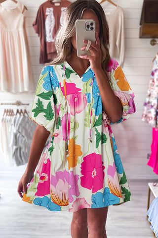 Bold and Beautiful Floral Dress