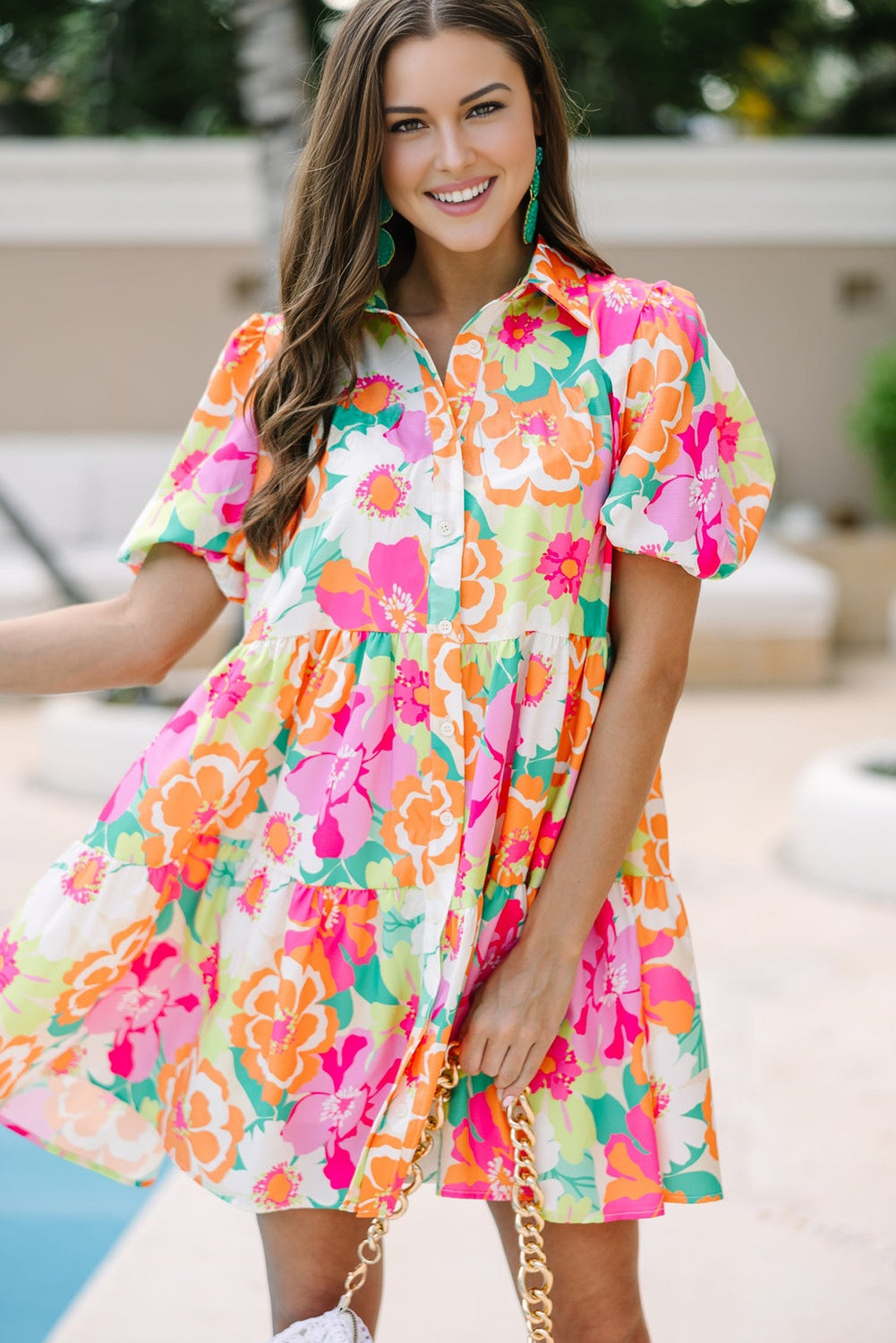 Summer Vibes Floral Shift Dress - Pink | Blue Chic Boutique Summer Vibes Floral Shift Dress - Pink | Blue Chic Boutique