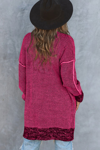 Thick and Warm Cardigan - Hot Pink