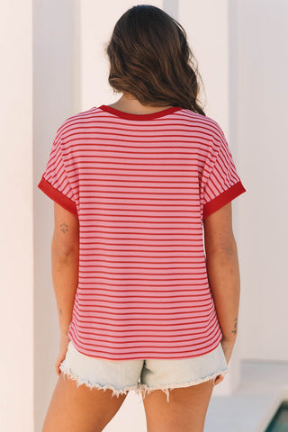 Picnic Perfect Pink Striped Top