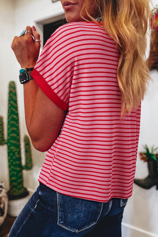 Picnic Perfect Pink Striped Top