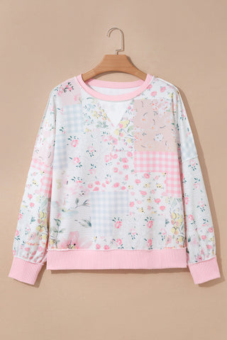 Floral Pink Pullover