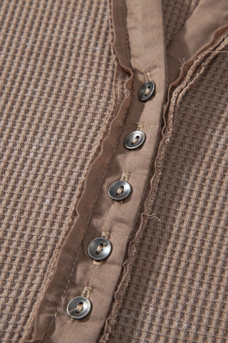 Henley Fall Top - Brown