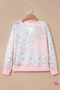 Floral Pink Pullover
