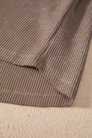 Henley Fall Top - Brown