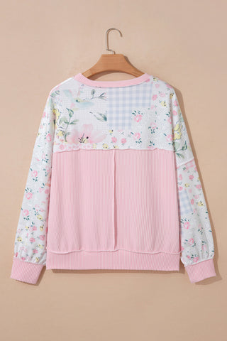 Floral Pink Pullover