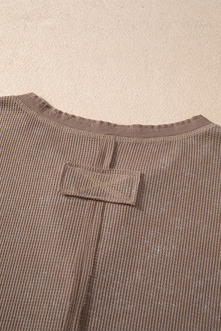 Henley Fall Top - Brown