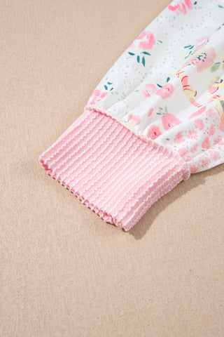 Floral Pink Pullover