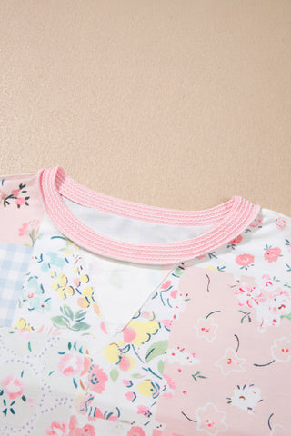Floral Pink Pullover