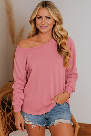 Crew Neck Sweatshirt - Mauve