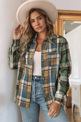 Fall Flannel Shirt - Green