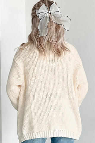 Pumpkin Cardigan - White