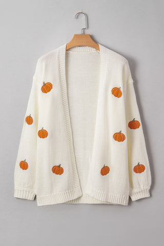 Pumpkin Cardigan - White