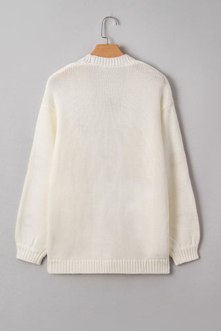 Pumpkin Cardigan - White