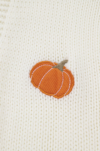 Pumpkin Cardigan - White