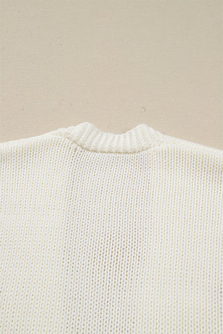 Pumpkin Cardigan - White