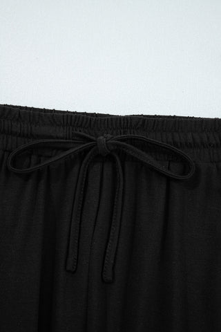 Retro Ruffle Pants - Black