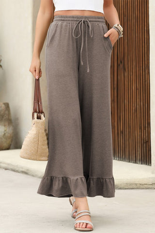 Retro Ruffle Pants - Dune