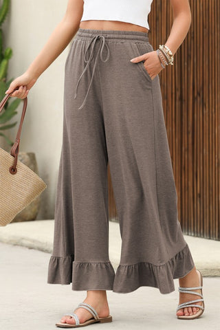 Retro Ruffle Pants - Dune