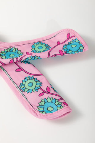 Vintage Poppy Dress - Pink and Aqua