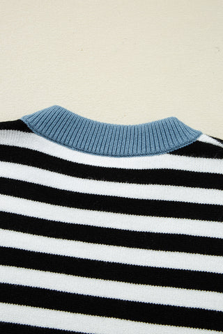 Cozy Colorblock Striped Sweater