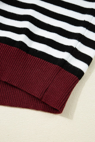 Cozy Colorblock Striped Sweater