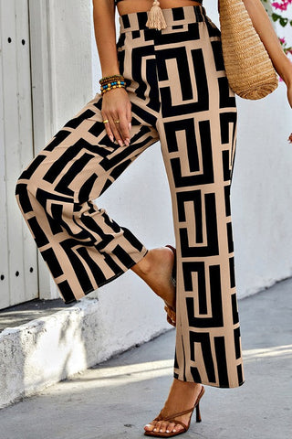 City Chic Wide Leg Pants - Beige