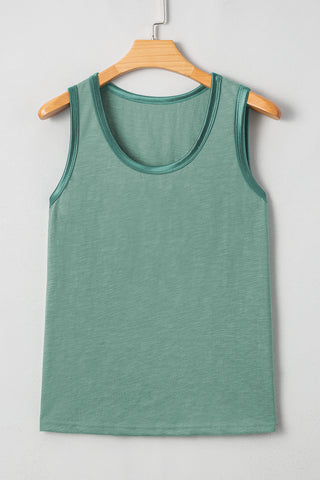 Metallic Trim Tank - Green