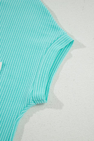 Textured Top with Pocket - Mint