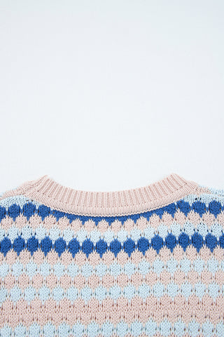 Fair isle Colorful Sweater - Beige