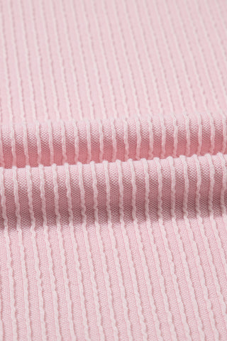 Splash of Color Textured Top - Pink