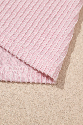 Splash of Color Textured Top - Pink