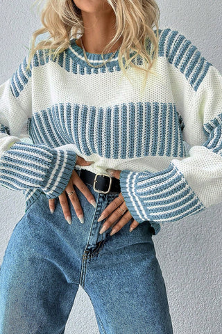 White and Blue Sweater