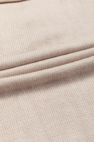 Bishop Sleeve Color Block Sweater - Coffee