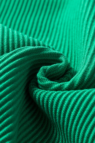 Criss Cross Halter Sweater Top - Kelly Green