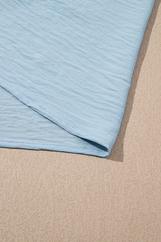 Flouncy Sleeve Top - Pale Blue