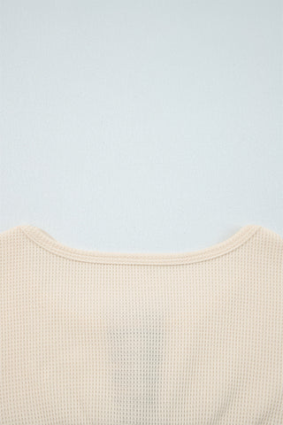Plaid Cream Top