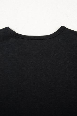 Flutter Sleeve Top - Black and White