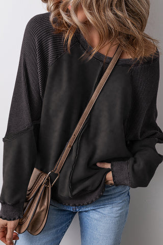 Cozy Weekend Sweatshirt - Black