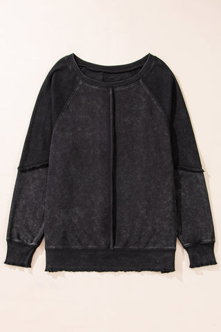 Cozy Weekend Sweatshirt - Black