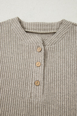 Henley Top with Pockets - Mint
